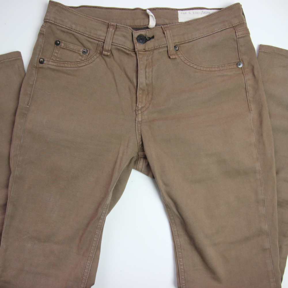 Rag & Bone Womens Legging Jeans Skinny Brown 27